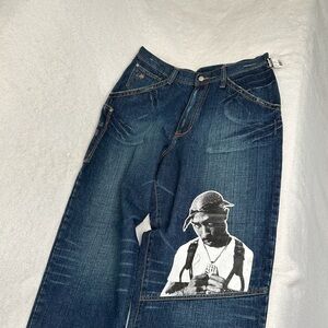 Vintage Makaveli Tupac Shakur Denim Jeans